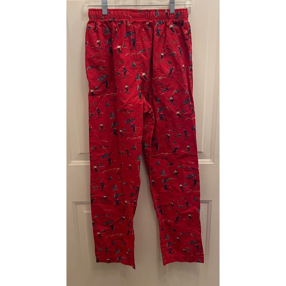 Polo Ralph Lauren Mens Red Skier Print Pajama Pants Sleepwear Small Winter Ski - Picture 5 of 6